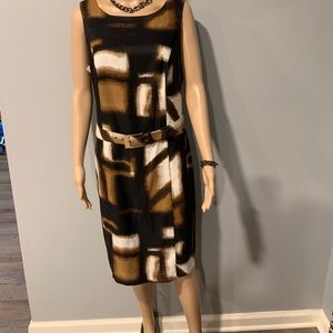 Venus Multi Color dress with matching belt.